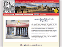 Tablet Screenshot of immobilier-depardieu.fr